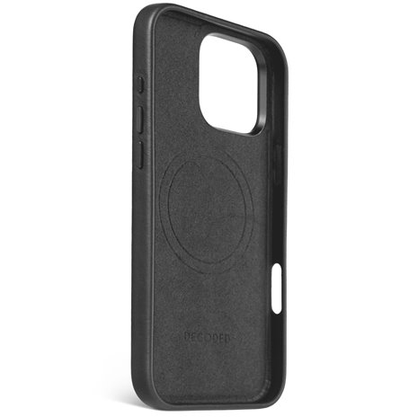 Decoded Leather Backcover iPhone 16 Pro Max Black