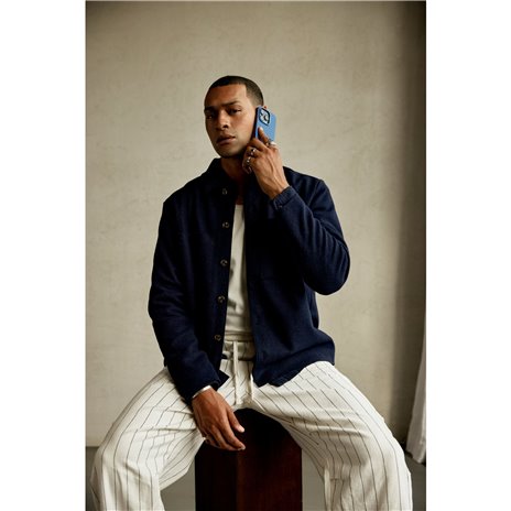 Decoded AntiMicrobial Silicone cust.post.iPhone 16 Pro Max Navy