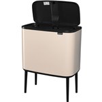 Brabantia pattum. Bo Touch Bin 3 x 11 L Soft Beige