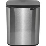 Brabantia BO pattumiera 12 litri acciaio opaco  Fingerprint Proof