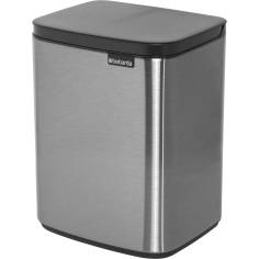 Brabantia BO pattumiera 12 litri acciaio opaco  Fingerprint Proof 2