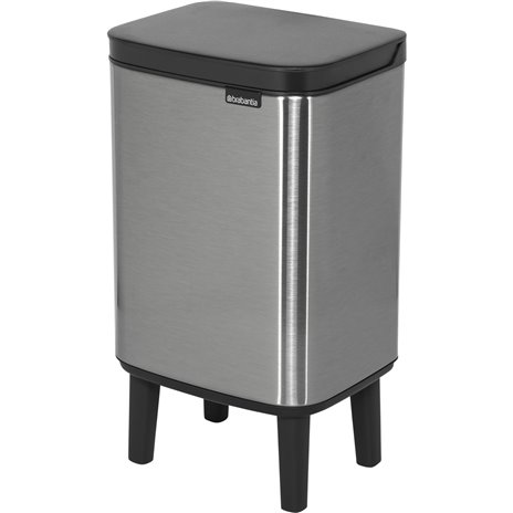 Brabantia BO pattumiera HI 4 l Matt Steel Fingerprint Proof