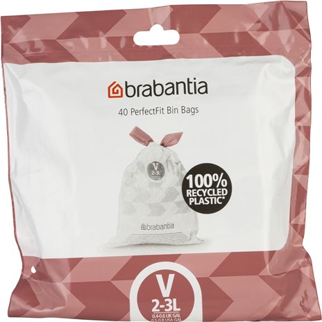 Brabantia PerfectFit sacchetti immond. NewIcon, codice V (3 l.)