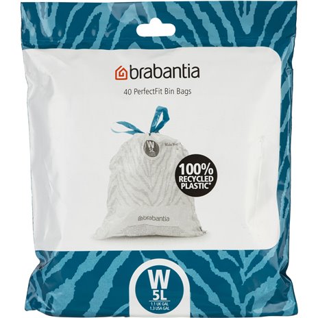 Brabantia PerfectFit sacchetti immond. NewIcon, codice W (5 l.)
