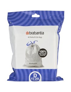 Brabantia PerfectFit sacchetti immondiz. codice D (15-20 litri)