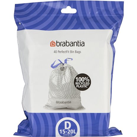 Brabantia PerfectFit sacchetti immondiz. codice D (15-20 litri)