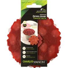 Charles Viancin GERANIUM 11,5 cm 2 cop. da bevade sil. rosso/rosa
