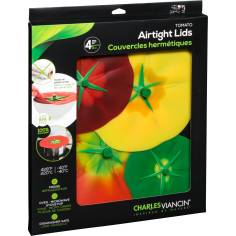 Charles Viancin TOMATO Set aus 4 Silikon-Deckeln 28/23/20/15 cm