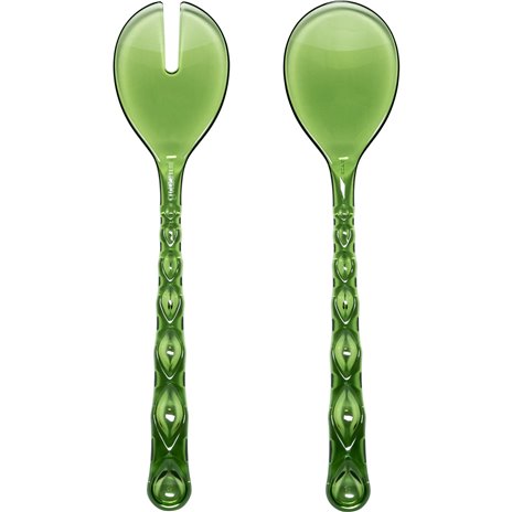 Guzzini VANITY posate per insalata Water lily green