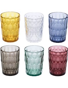 Guzzini VANITY set di 6 bicchieri alti colori assortiti