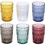 Guzzini VANITY set di 6 bicchieri alti colori assortiti