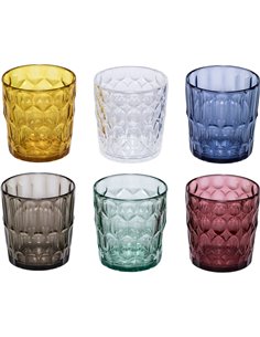 Guzzini VANITY set di 6 bicchieri bassi colori assortiti