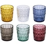 Guzzini VANITY set di 6 bicchieri bassi colori assortiti