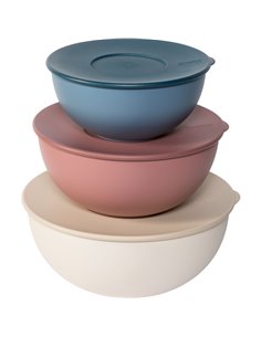 Guzzini EVERYWHERE BIO - Set 3 contenitori coperchio colori as.
