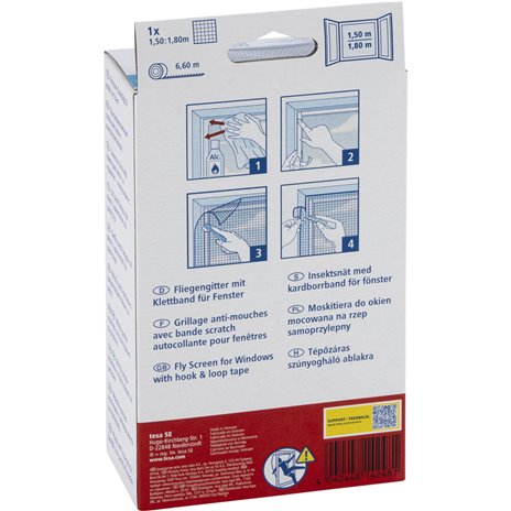 Tesa Insect stop Standard 1,5mx1,8m bian. 55680