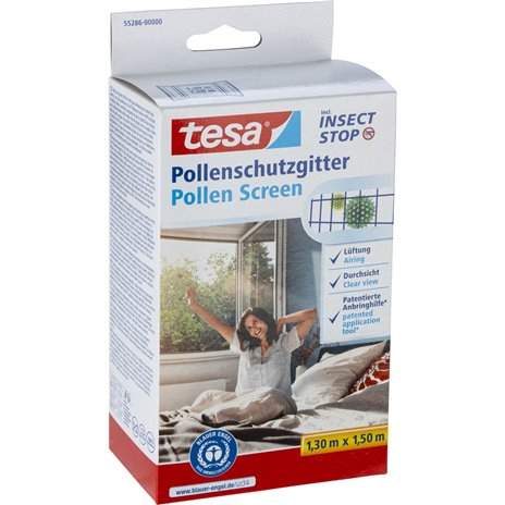 Tesa Pollenschutzgitter Klett 130x150cm 55286