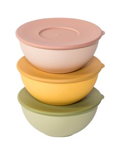 Guzzini EVERYWHERE BIO - set 3 contenitori coperchio colori as.