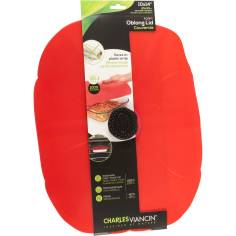 Charles Viancin papav.42x31,5 cm coperchio silicone oblungo rosso