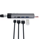 Satechi Type-C Pro Hub With Ethernet & 4K HDMI Space grigio