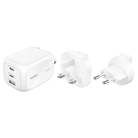 Belkin BOOST Charge 100W USB-C Ladegerät 2xUSB-C/1xA WCH016hqWH