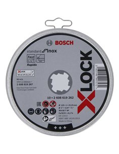 Bosch X-LOCK disco da tag.10x125 1mm Std Inox