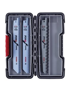 Bosch set di lame per sega Basic ToughBox legno/metallo 15 pz.