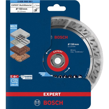 Bosch EXPERT Multi Material Diamant 150x22.23x2.4x12