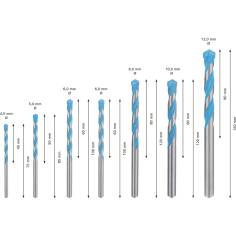 Bosch  CYL-9 MC set punte 7pz. EXPERT 2