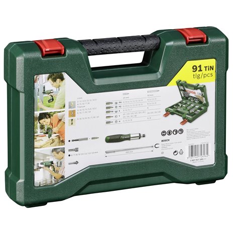 Bosch trapano V-Line Titanium + set di punte 91 pz.