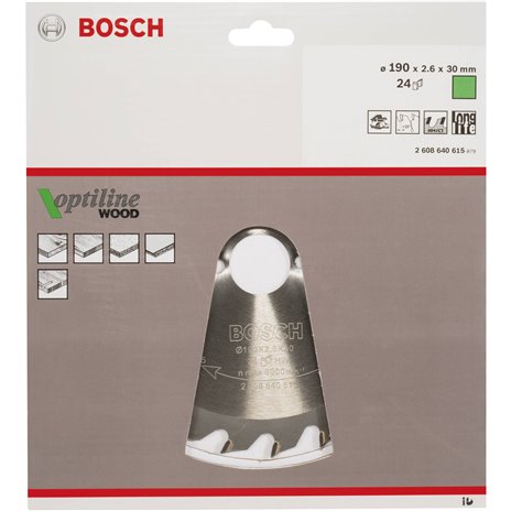 Bosch lama per sega circolare OP WO H 190X30-24