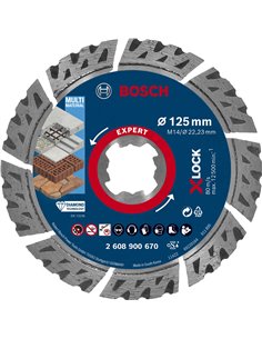 Bosch EXPERT X-LOCK Multi Material 125 x 22,23 x 2,4 x 12