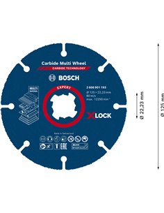 Bosch  X-LOCK CMW 125x22.23mm EXPERT 2