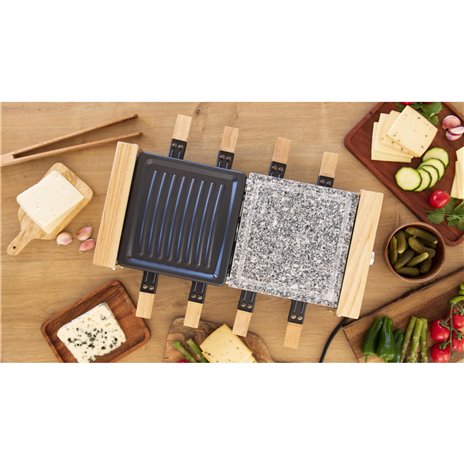 CECOTEC Cheese&Grill 8400 Wood Mixgrill Raclette