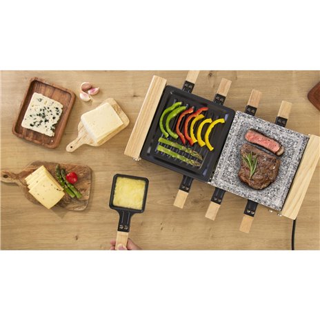 CECOTEC Cheese&Grill 8400 Wood Mixgrill Raclette