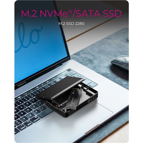 ICY BOX IB-CR601M-C31 M.2 SSD alloggiam. c.lettore ca.