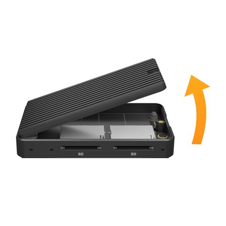 ICY BOX IB-CR602M-C31 M.2 SSD allogg. c.lettore schede