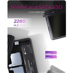 ICY BOX IB-CR602M-C31 M.2 SSD allogg. c.lettore schede