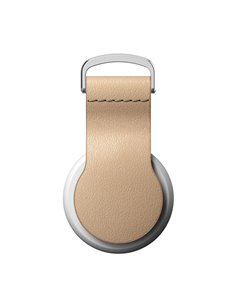 Nomad Airtag Leather Loop 90 degrees Natural