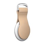 Nomad Airtag Leather Loop 90 degrees Natural