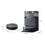 ECOVACS X8 OMNI Black robot aspirapolvere lavapavim.