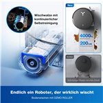 ECOVACS X8 OMNI Black robot aspirapolvere lavapavim.