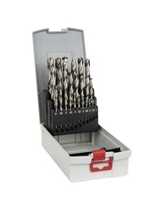 Bosch set punte per metal. HSS-G con custodia 25 pz. 1,0-13,0 mm