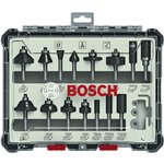 Bosch 15 pz. set frese miste 6mm codolo