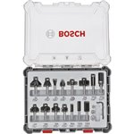 Bosch 15 pz. set frese miste 6mm codolo