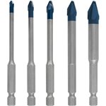 Bosch EXPERT HEX-9 HardCeramic punte, 5pz. kit 4/5/6/8/10