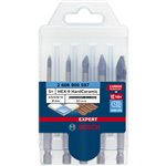 Bosch EXPERT HEX-9 HardCeramic punte, 5pz. kit 4/5/6/8/10