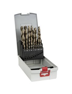 Bosch set punte per metal. HSS-C con custodia 25 pz. 1,0-13,0 mm