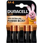 1x4 Duracell Plus Power Boost Mignon MN1500 AA LR6 1,5V