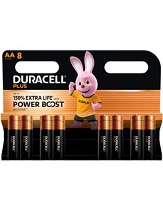 1x8 Duracell Plus Power Boost Mignon MN1500 AA LR6 1,5V