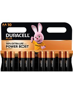 1x10 Duracell Plus Power Boost Mignon MN1500 AA LR6 1,5V